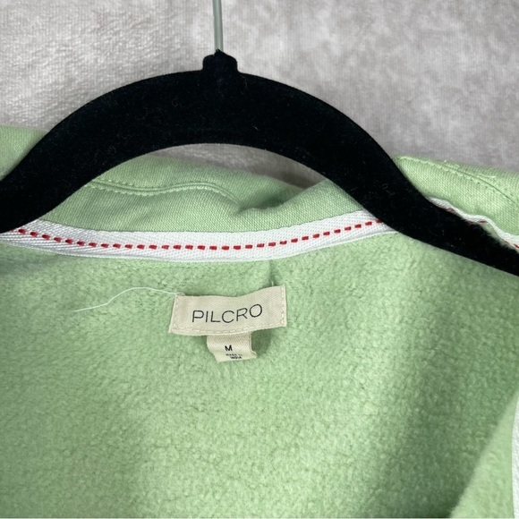 Pilcro x Anthropologie Johnny Collar Pullover In Green Women's Size M - Picture 5 of 8